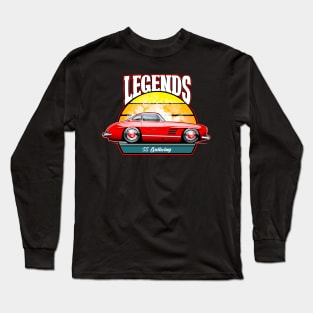 Cartooned Legends Mercedes Gullwing 300SL Long Sleeve T-Shirt